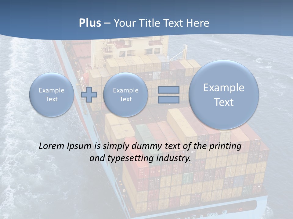 Commercial Haulage Ship PowerPoint Template