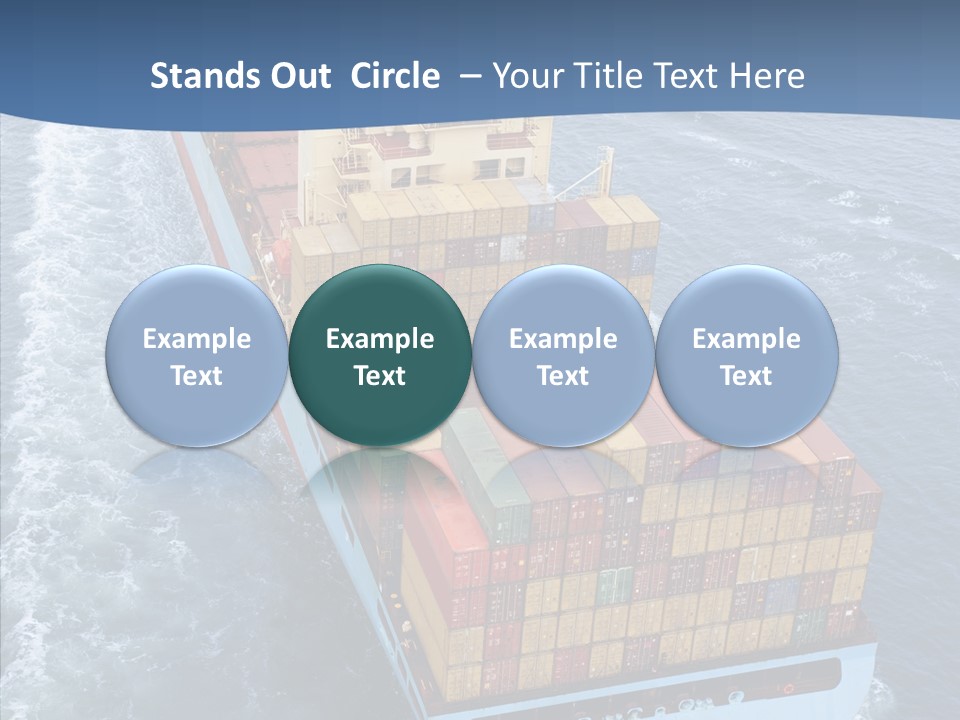 Commercial Haulage Ship PowerPoint Template