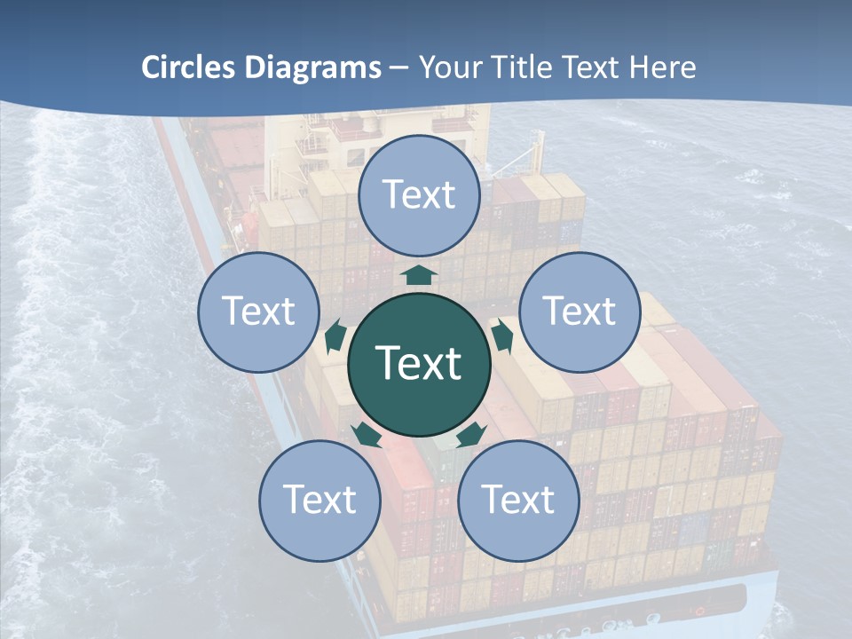 Commercial Haulage Ship PowerPoint Template