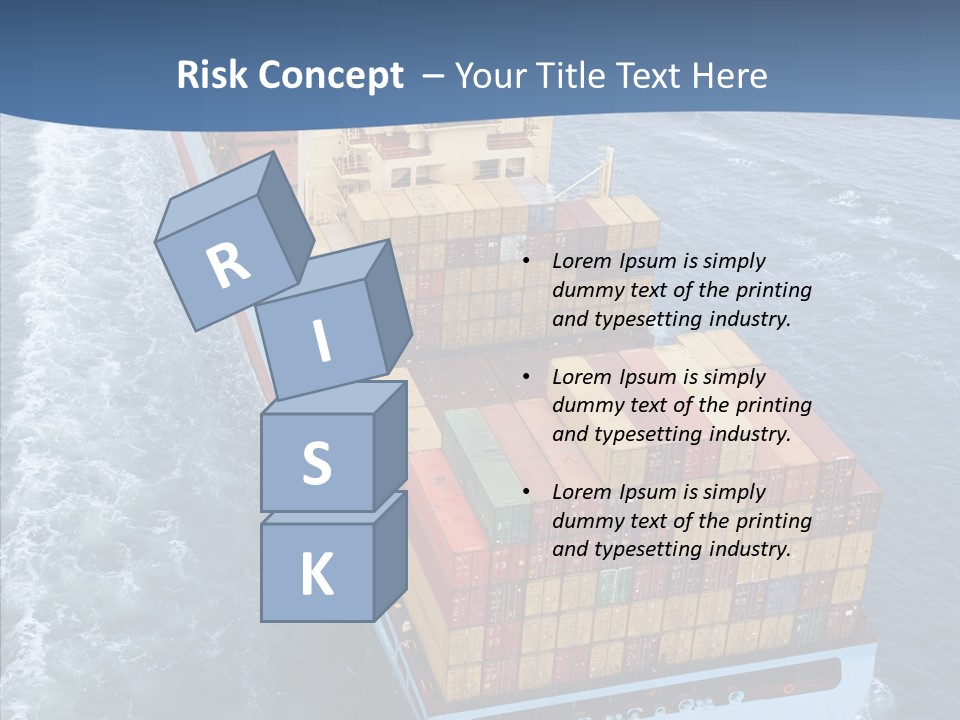 Commercial Haulage Ship PowerPoint Template