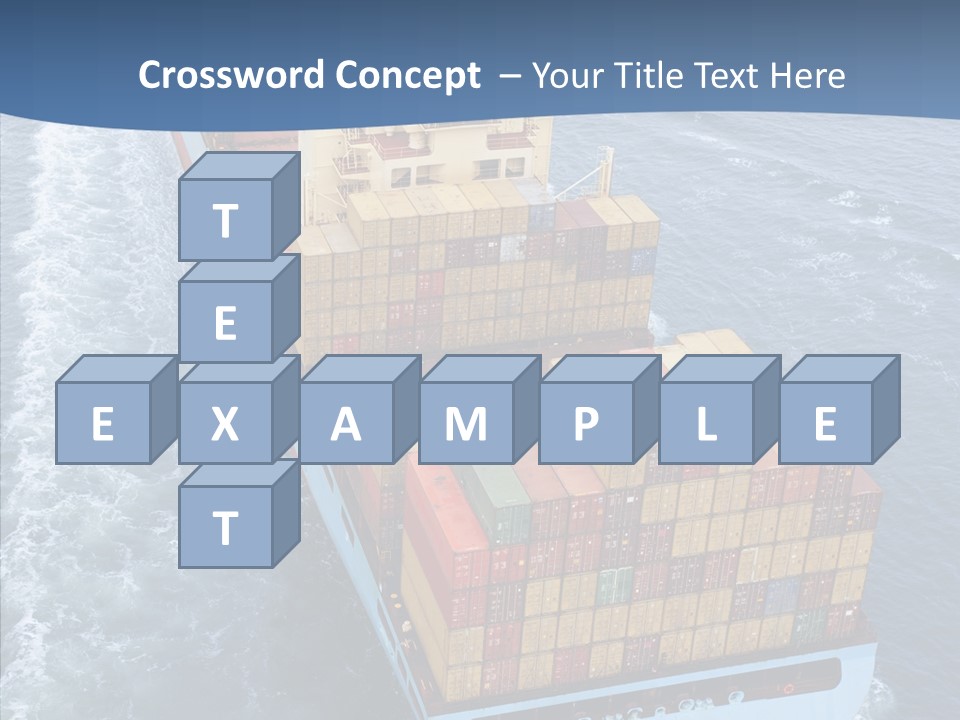 Commercial Haulage Ship PowerPoint Template