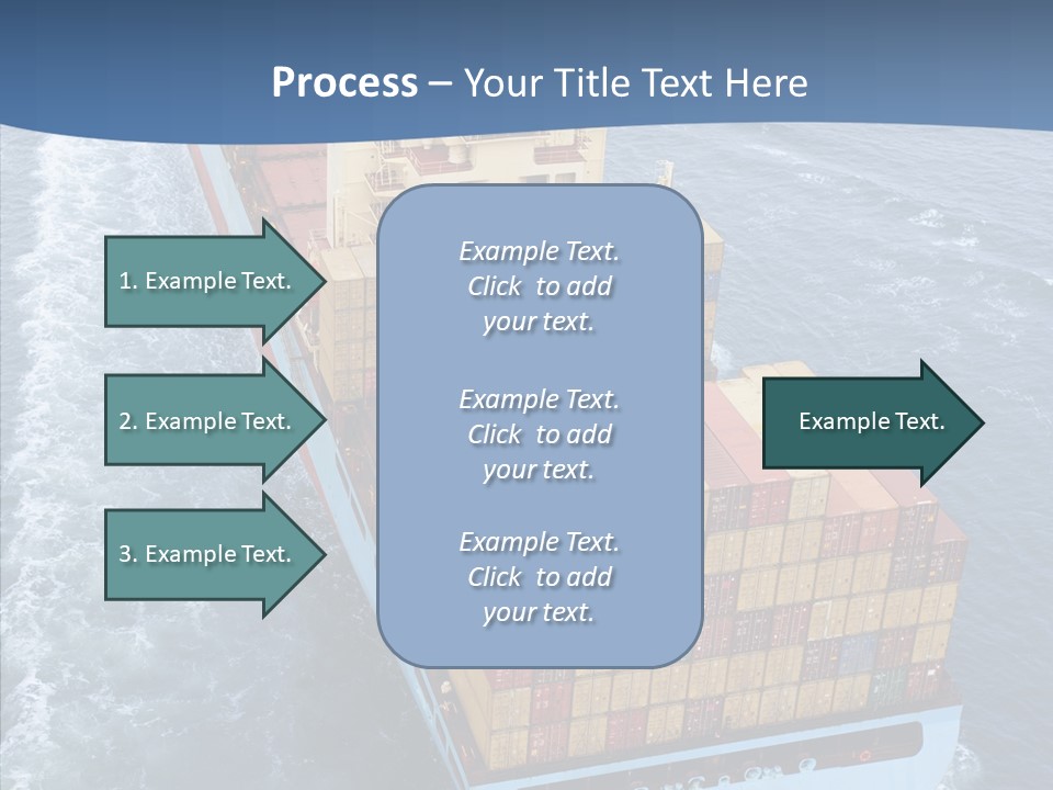 Commercial Haulage Ship PowerPoint Template