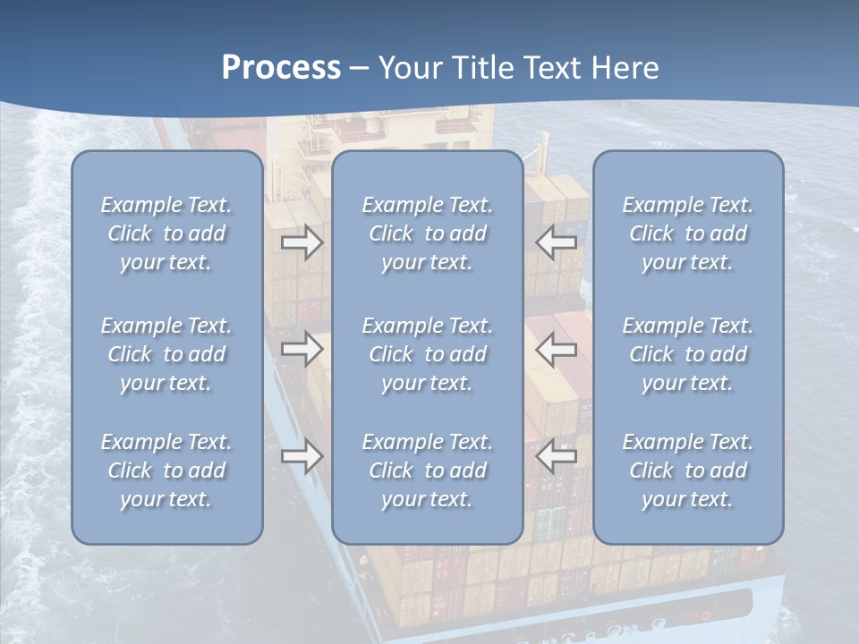 Commercial Haulage Ship PowerPoint Template