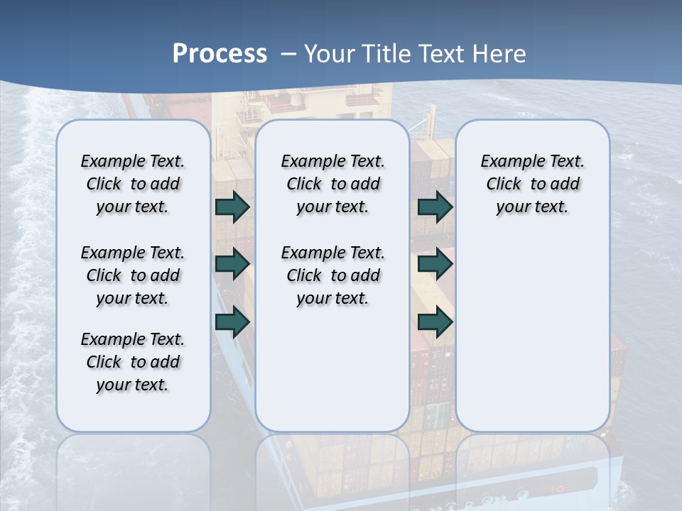 Commercial Haulage Ship PowerPoint Template