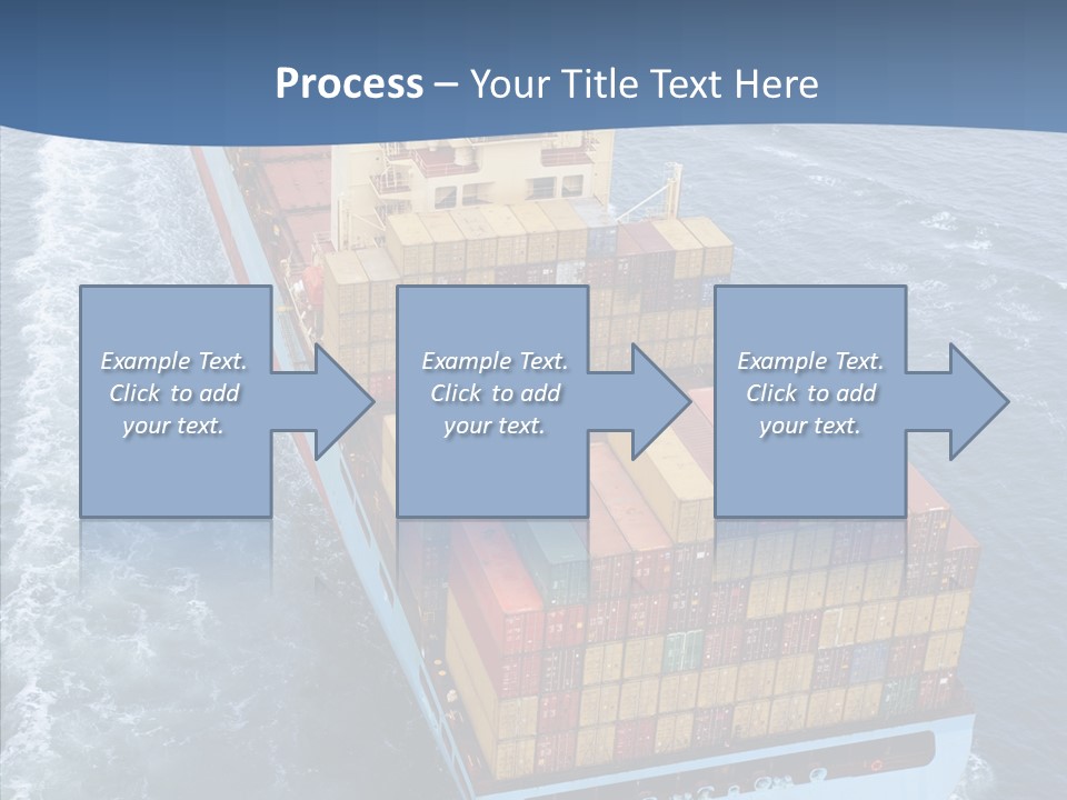 Commercial Haulage Ship PowerPoint Template