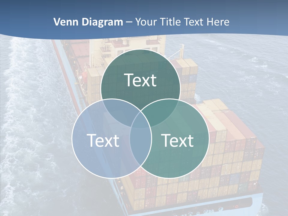 Commercial Haulage Ship PowerPoint Template