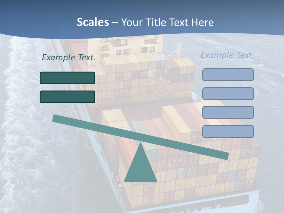 Commercial Haulage Ship PowerPoint Template