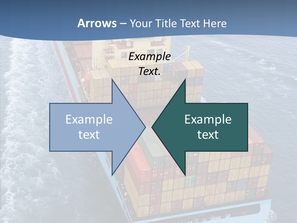 Commercial Haulage Ship PowerPoint Template