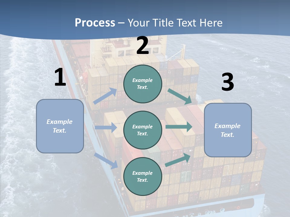 Commercial Haulage Ship PowerPoint Template