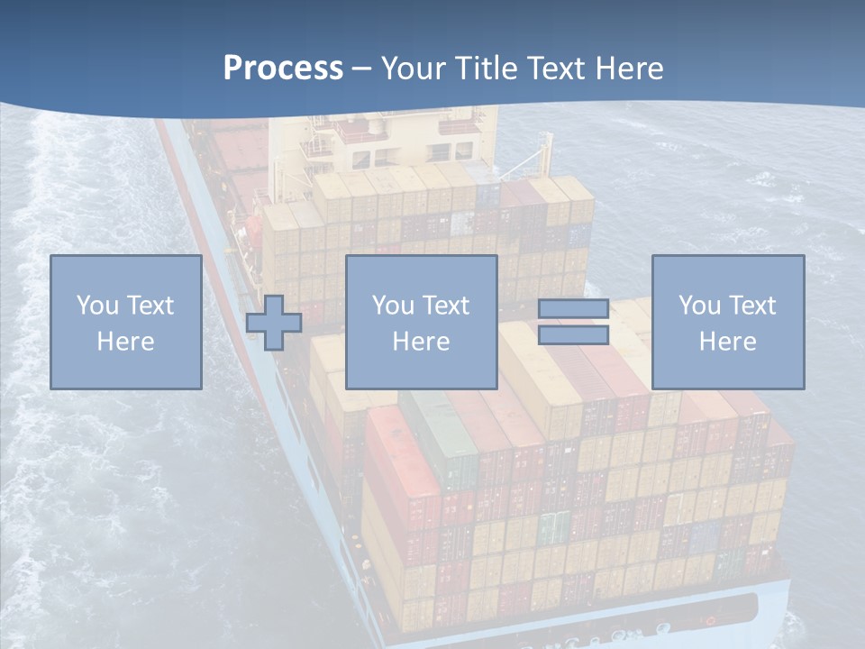 Commercial Haulage Ship PowerPoint Template