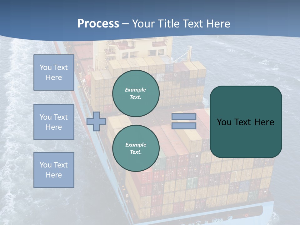 Commercial Haulage Ship PowerPoint Template