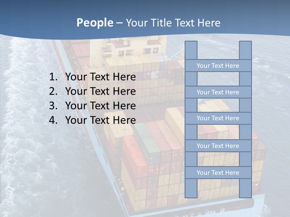 Commercial Haulage Ship PowerPoint Template