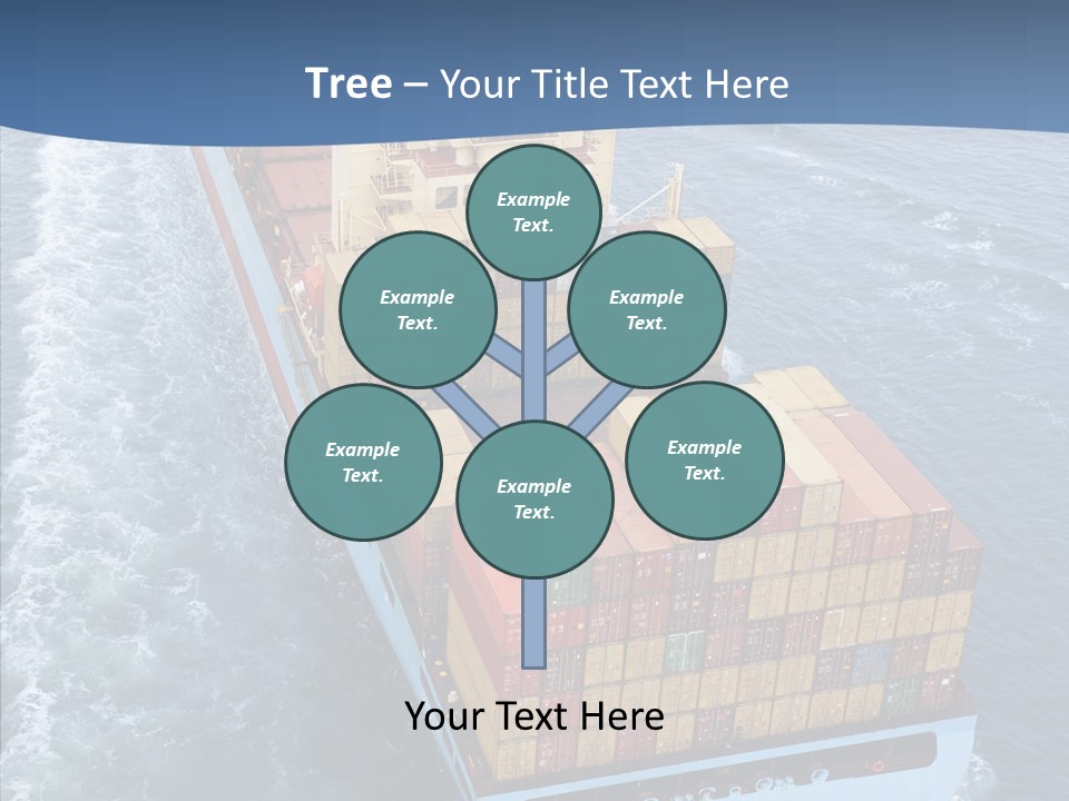 Commercial Haulage Ship PowerPoint Template