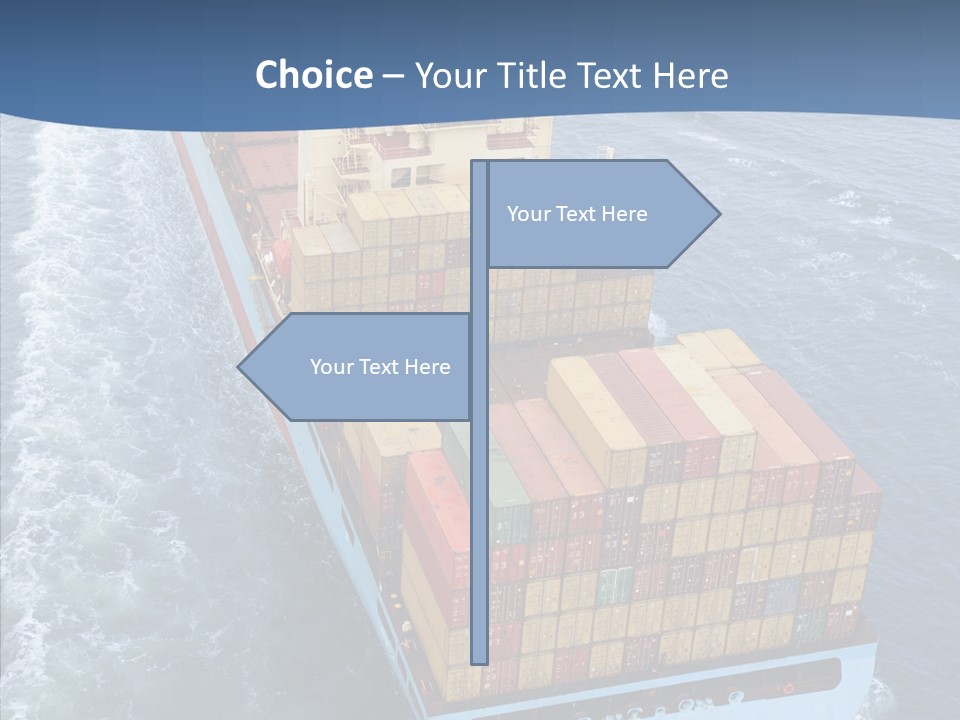 Commercial Haulage Ship PowerPoint Template