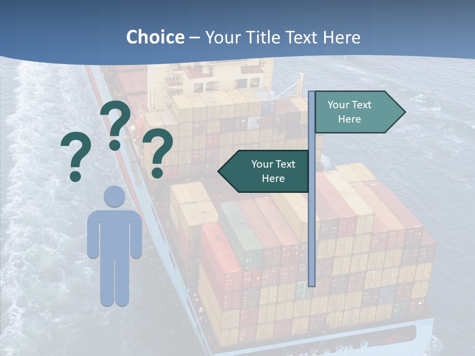Commercial Haulage Ship PowerPoint Template