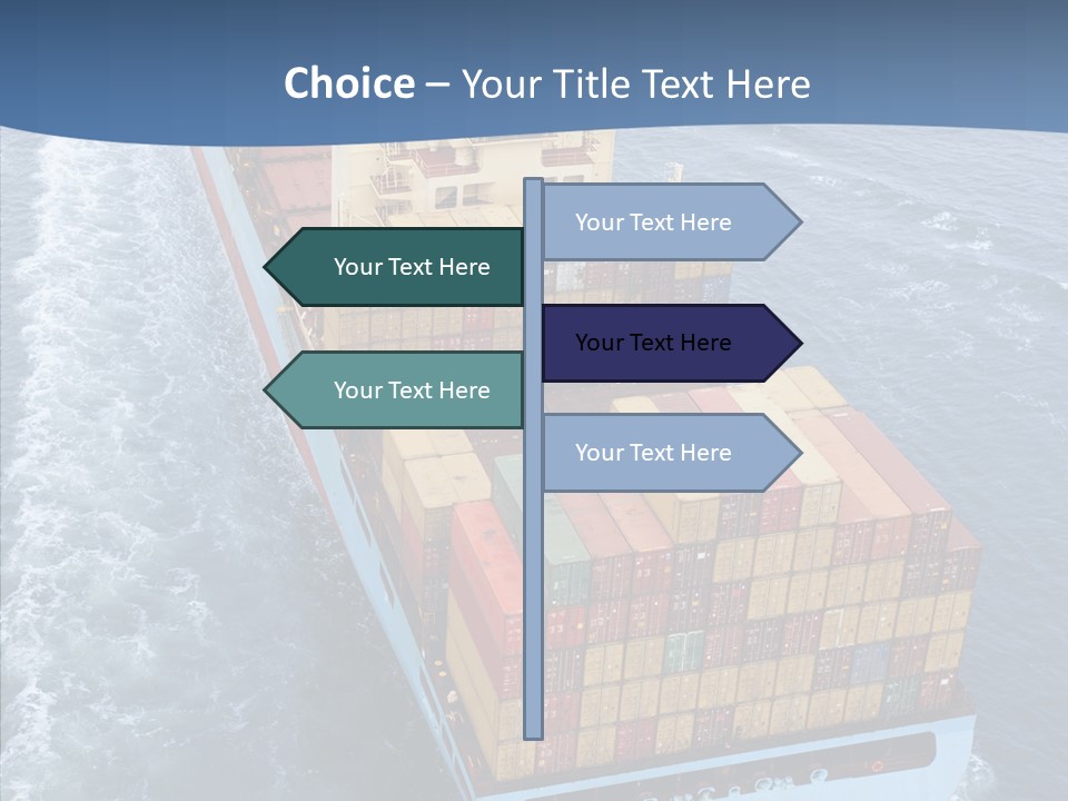 Commercial Haulage Ship PowerPoint Template