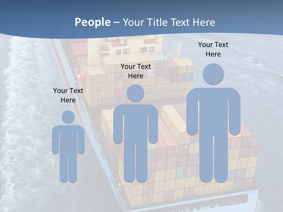 Commercial Haulage Ship PowerPoint Template