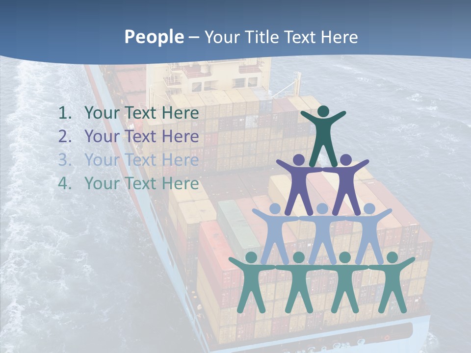 Commercial Haulage Ship PowerPoint Template