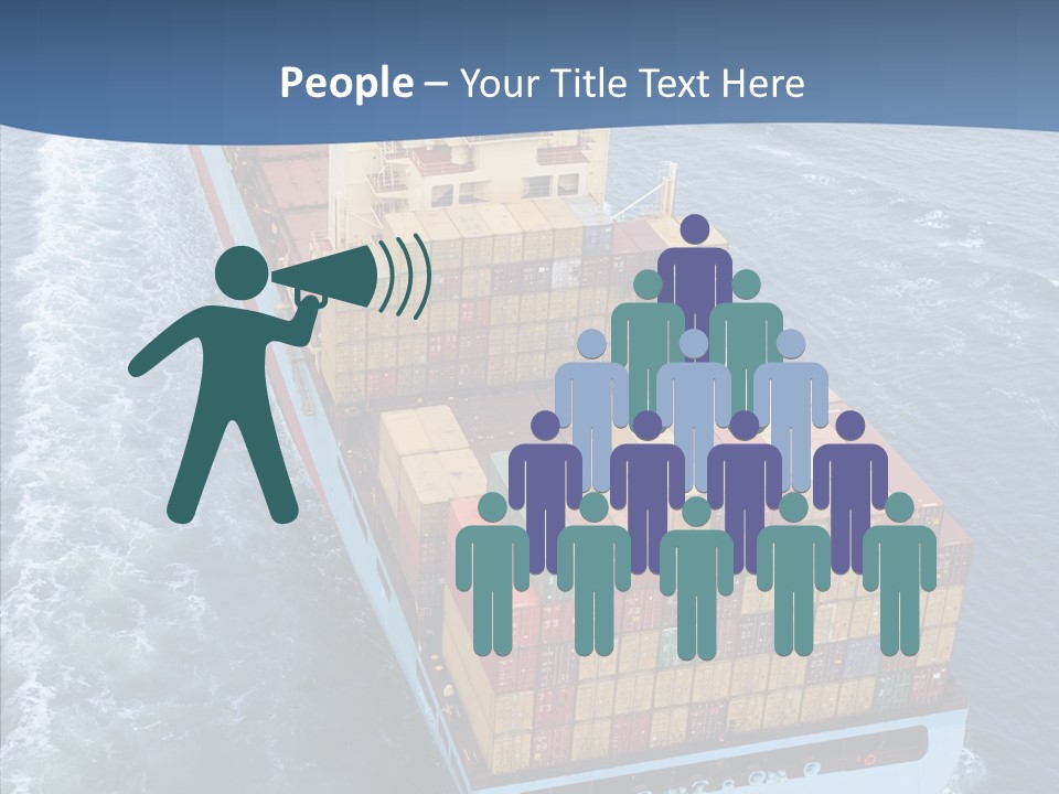 Commercial Haulage Ship PowerPoint Template