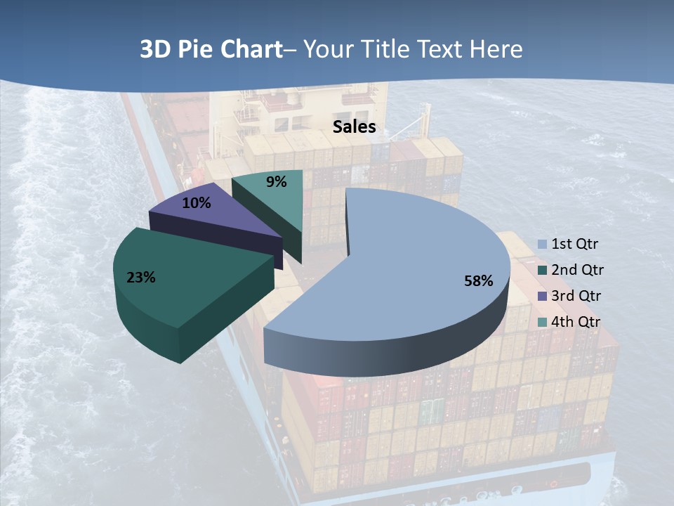 Commercial Haulage Ship PowerPoint Template