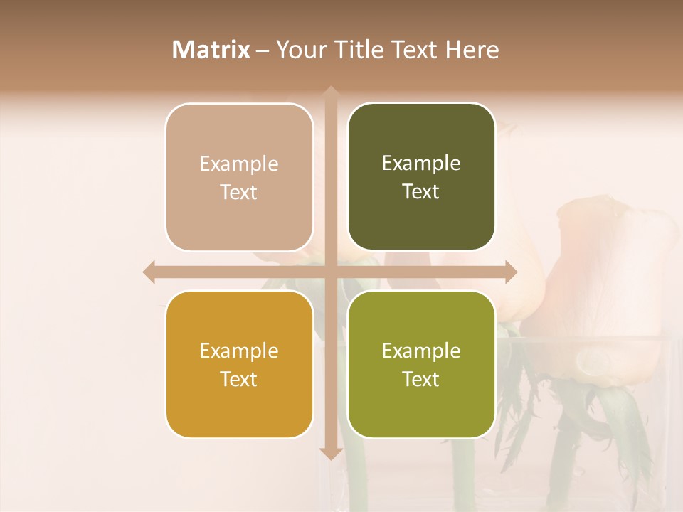 Glamour Pursuit Petal PowerPoint Template