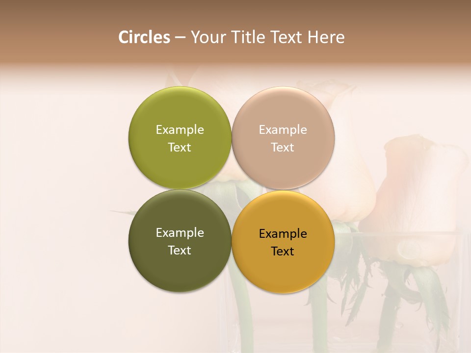 Glamour Pursuit Petal PowerPoint Template