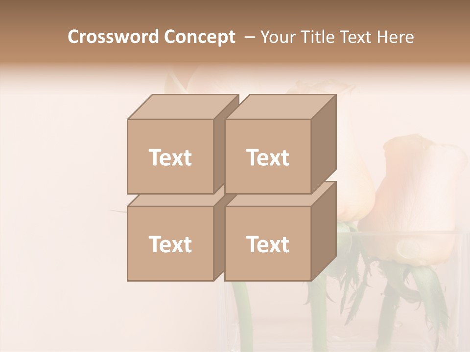 Glamour Pursuit Petal PowerPoint Template