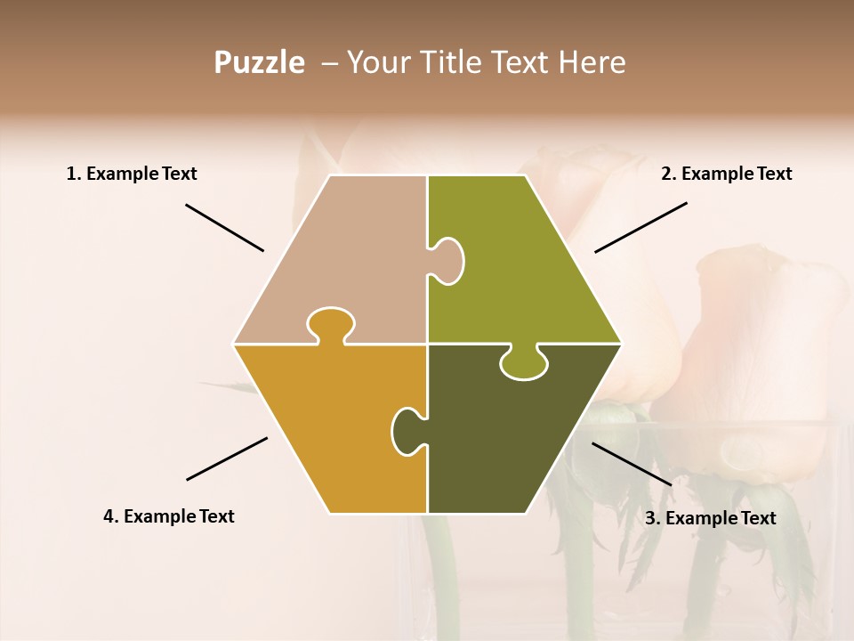 Glamour Pursuit Petal PowerPoint Template