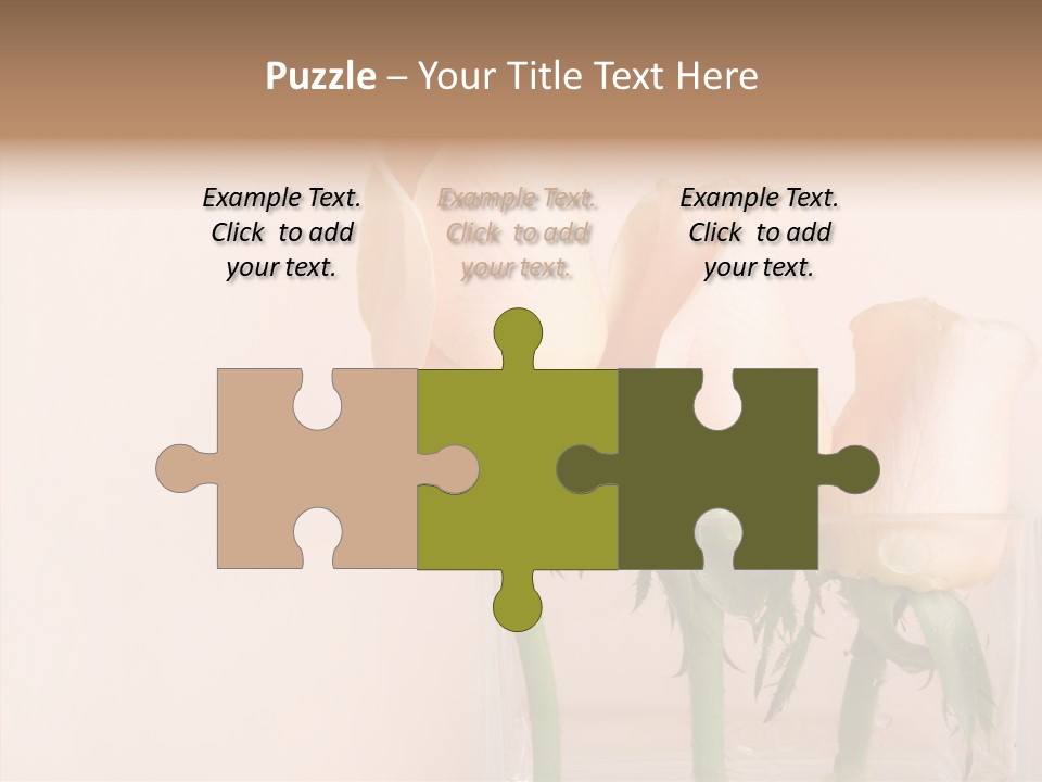 Glamour Pursuit Petal PowerPoint Template