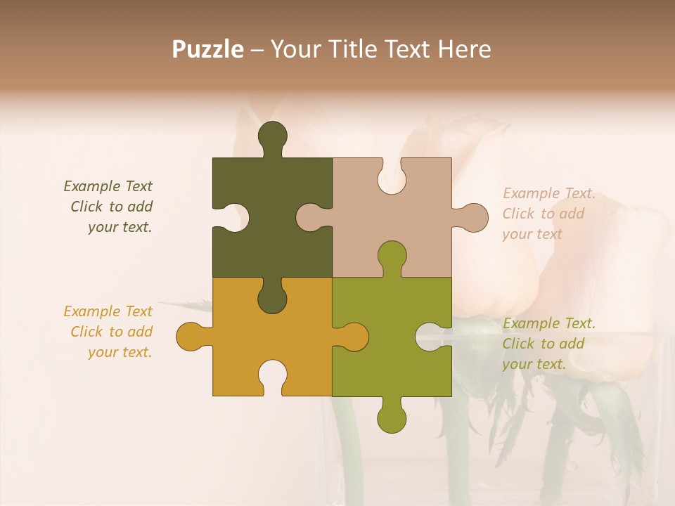 Glamour Pursuit Petal PowerPoint Template