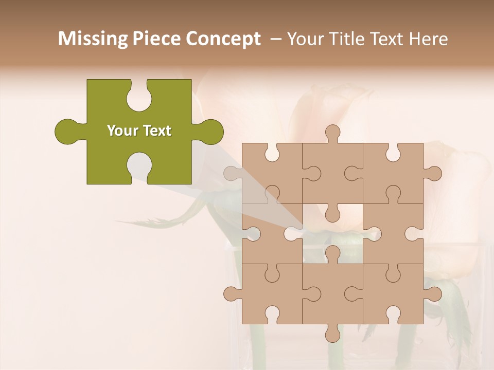 Glamour Pursuit Petal PowerPoint Template