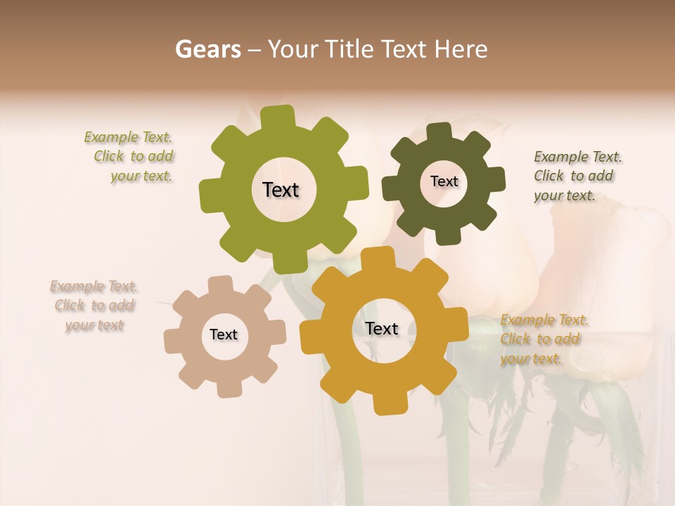 Glamour Pursuit Petal PowerPoint Template