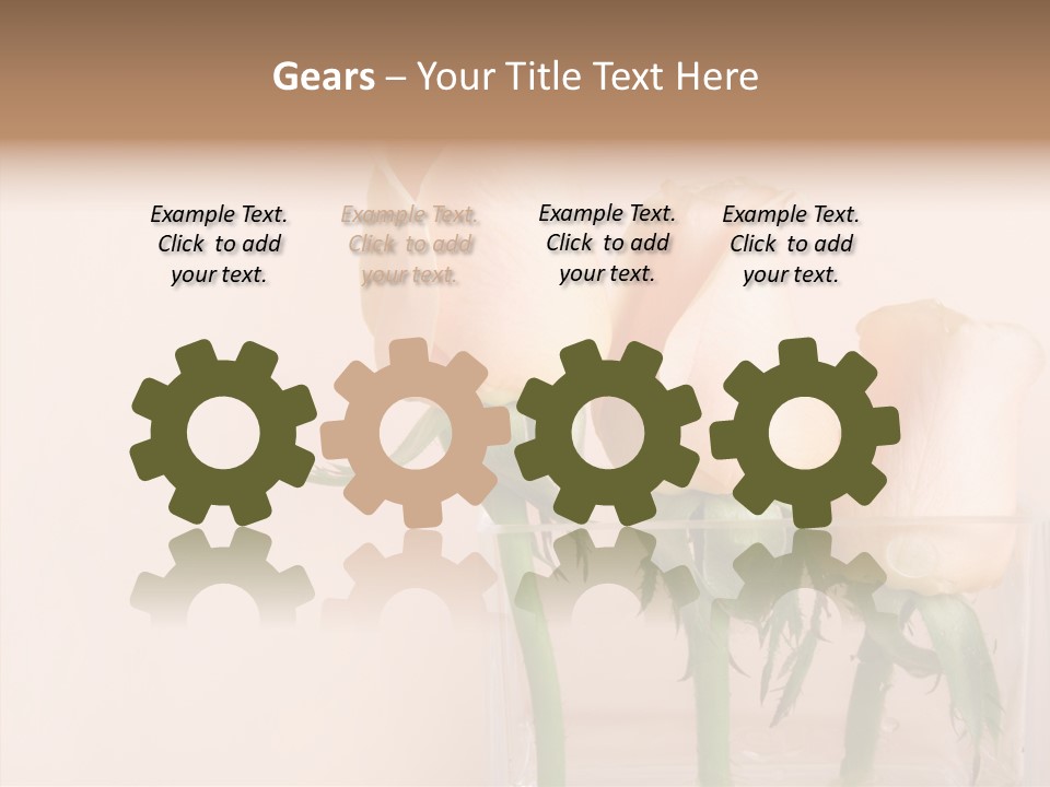 Glamour Pursuit Petal PowerPoint Template