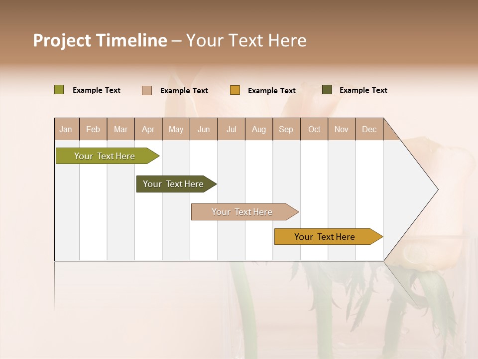 Glamour Pursuit Petal PowerPoint Template