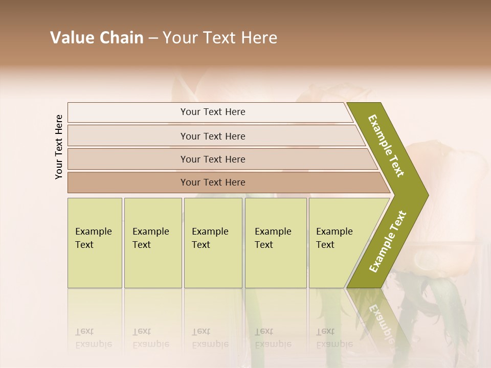 Glamour Pursuit Petal PowerPoint Template