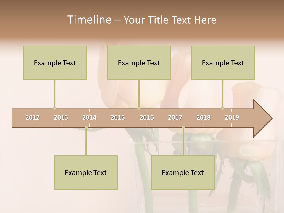 Glamour Pursuit Petal PowerPoint Template