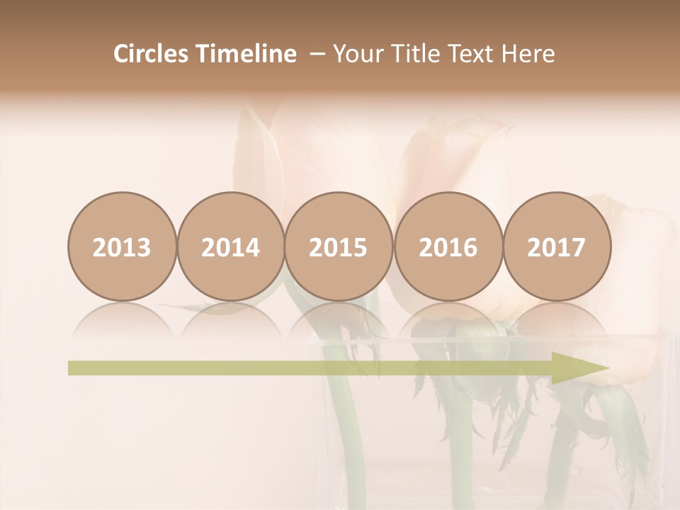 Glamour Pursuit Petal PowerPoint Template