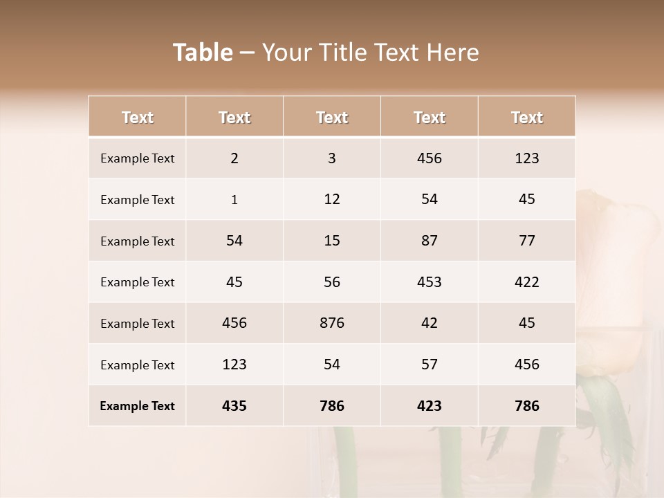 Glamour Pursuit Petal PowerPoint Template