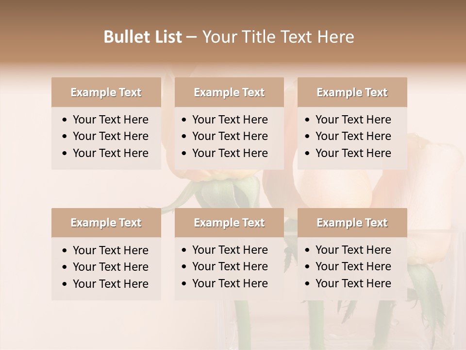 Glamour Pursuit Petal PowerPoint Template