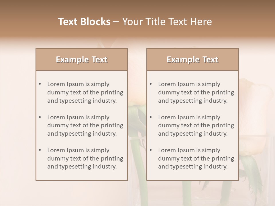 Glamour Pursuit Petal PowerPoint Template