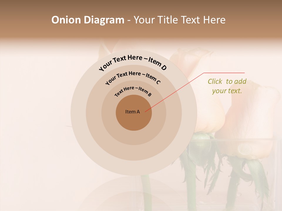 Glamour Pursuit Petal PowerPoint Template