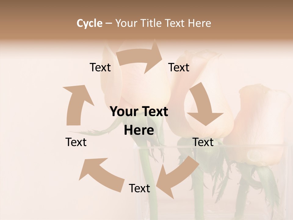 Glamour Pursuit Petal PowerPoint Template