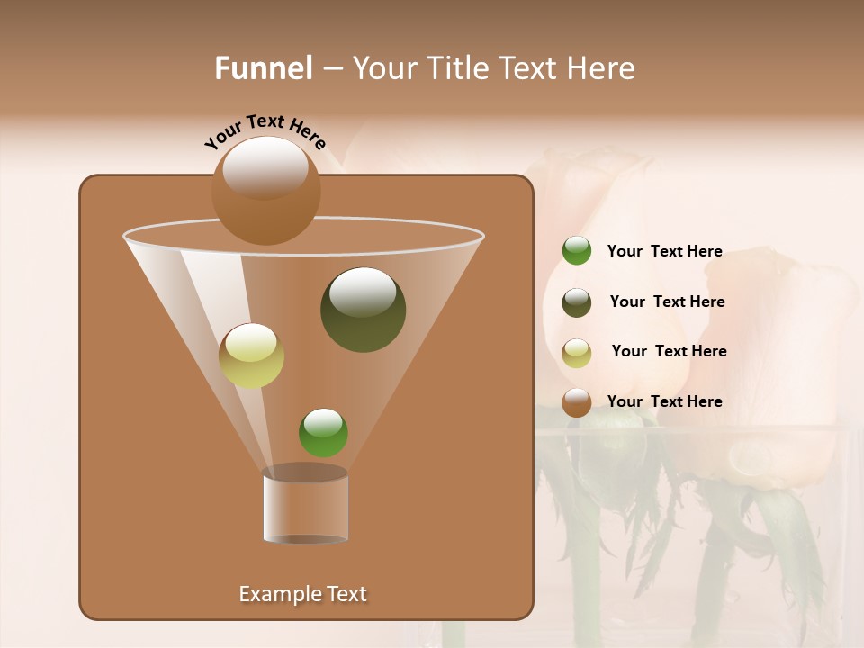 Glamour Pursuit Petal PowerPoint Template