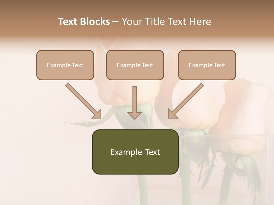 Glamour Pursuit Petal PowerPoint Template