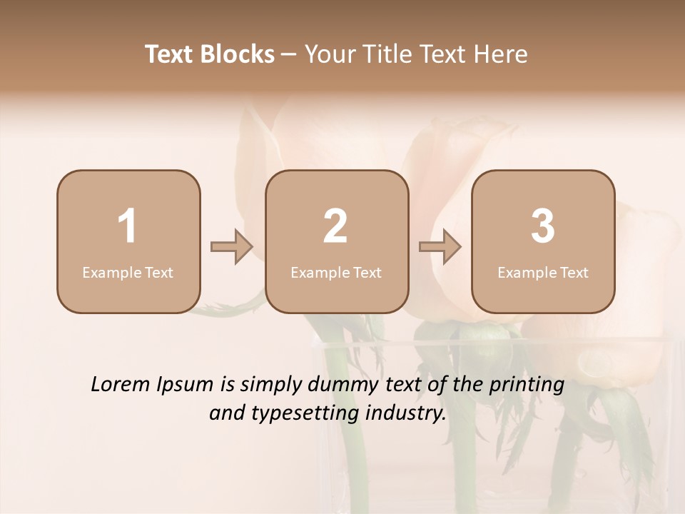 Glamour Pursuit Petal PowerPoint Template