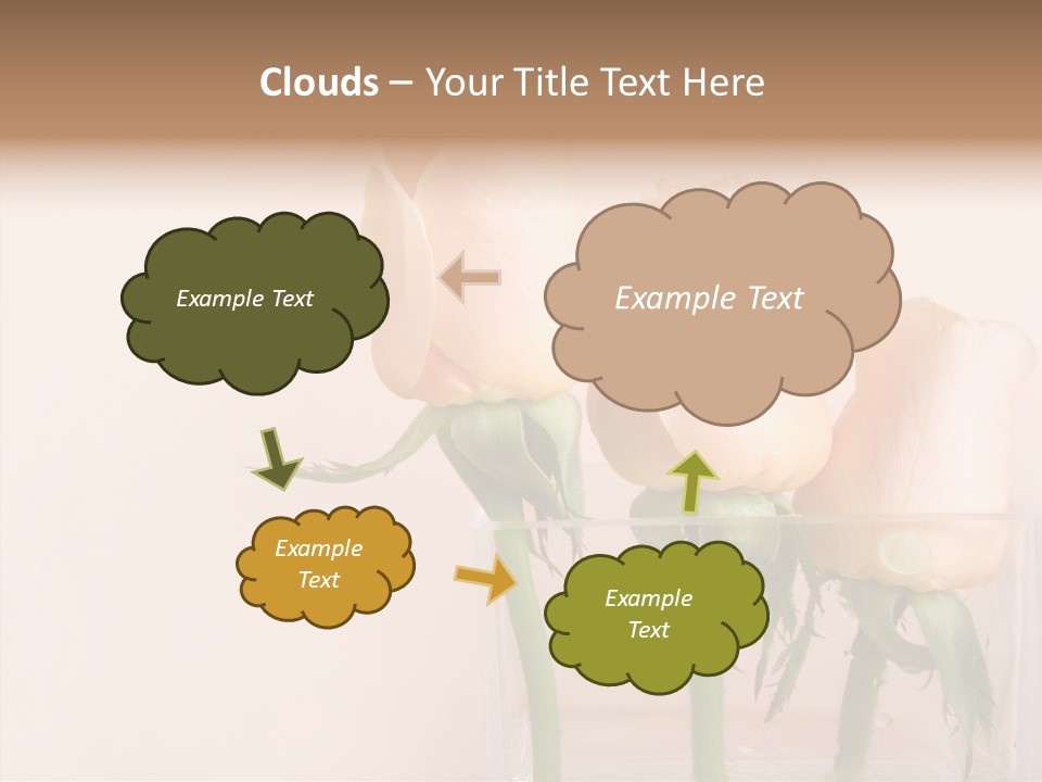 Glamour Pursuit Petal PowerPoint Template