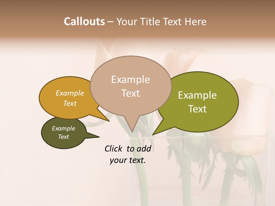 Glamour Pursuit Petal PowerPoint Template