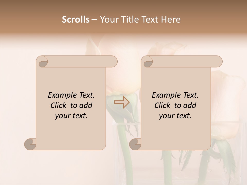Glamour Pursuit Petal PowerPoint Template