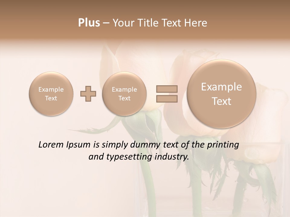 Glamour Pursuit Petal PowerPoint Template