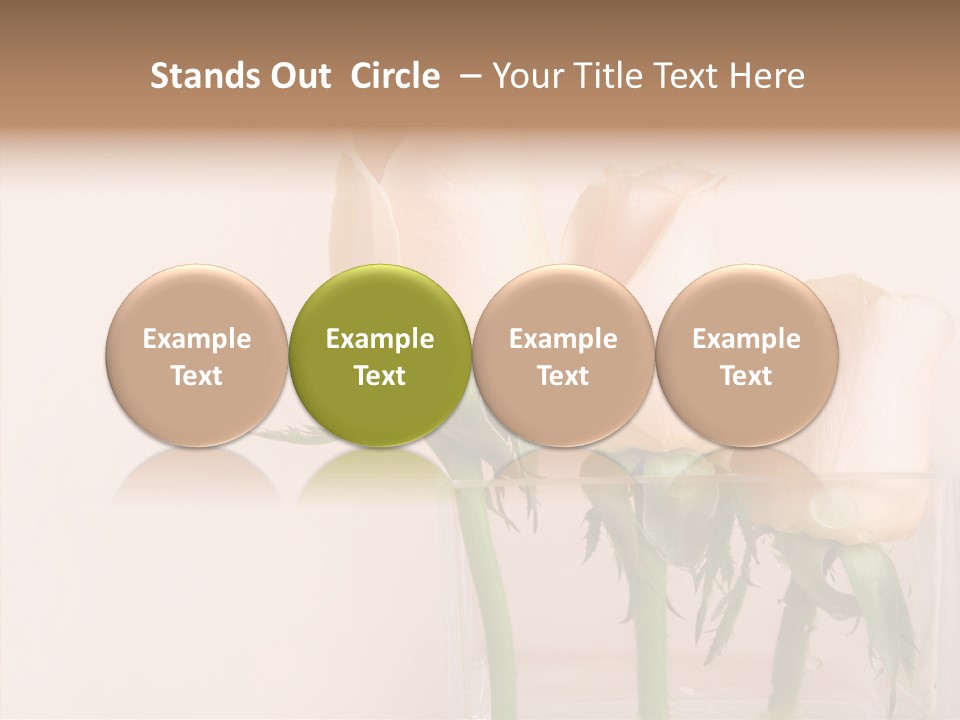 Glamour Pursuit Petal PowerPoint Template